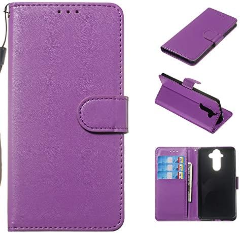 Torubia for Case Compatible with Nokia 8 Sirocco Genuine Leather Wallet Case Cover, Flip Stand, Card Slot, Stylish, Purple