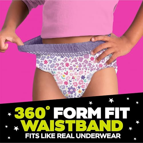 NINJAMAS GIRLS BEDWETTING NIGHTTIME UNDERWEAR – SIZE S/M (38-70 LBS), 14 COUNT, OVERNIGHT PROTECTION, ULTRA ABSORBENT, HYPOALLERGENIC
