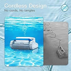 AIRROBO PC100 Cordless Robotic Pool Cleaner, Wall