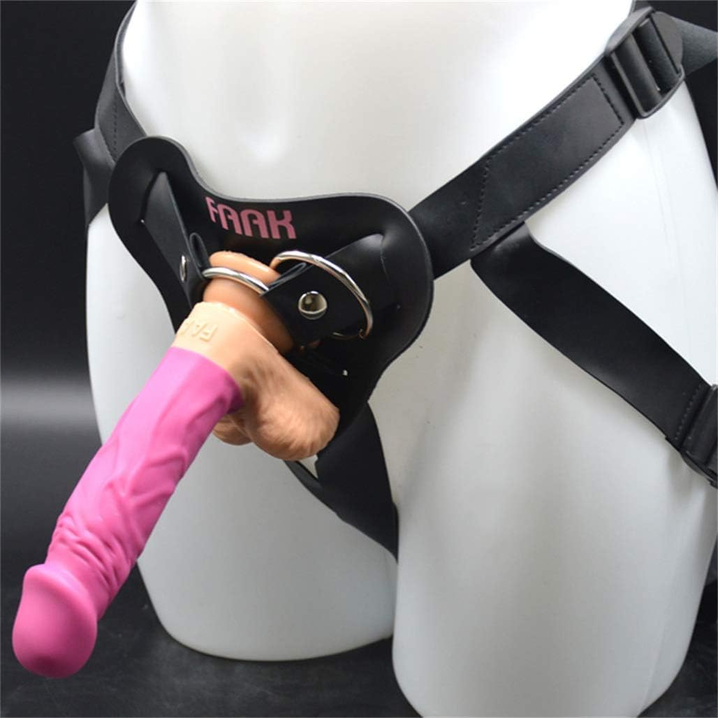 Lfcmf Stràpon for Beginner Coùple Comfort Men's Adjustable Belt Silicone Role Play for Women Pleasure (Color : Pink)