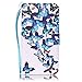 Firefish Galaxy S6 Case, [Kickstand Feature] Durable Leather Flip Folio Wallet Case with Card Slot and Anti-Scratch Protective Cover for Samsung Galaxy S6-Butterflies