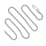 925 Sterling Silver 2.5MM Rope Chain Lobster Claw Clasp - 24"