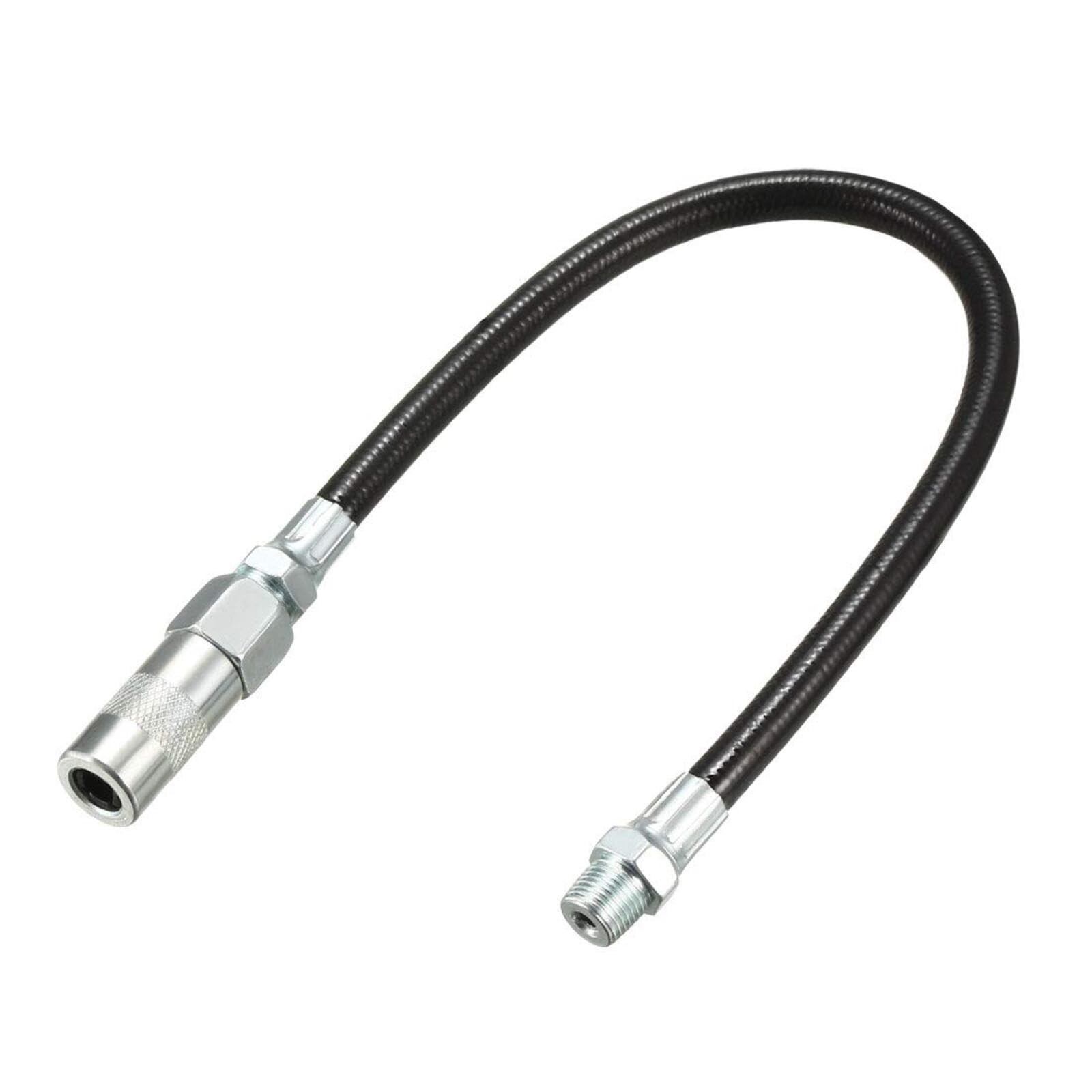 12.9" Flexible Extension Grease Hose Hard Reach Area 4500PSI 1/8" NPT Thread 1pcs