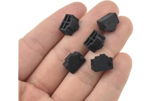 Acoeitl Silicone Ethernet Hub Port RJ45 Anti Dust Cover Plugs Protectors Stoppers Caps Pliable Lay Flat Not Protrude Stay in Place Prevent Dust Moisture for Unused Switch Router Port 30Pcs Black