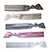 Mane Street Hair Ties (Summer Neutral) - Made From The Best Fold Over Elastic Material On The Market - No Tug Knotted Elastic Ribbon - Prevents Ponytail Holder Headache - Best Seller