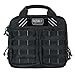 G.P.S. Tactical Double + 2 Pistol Cases Range Bag, Black, 2 Large-Frame Handguns Capacity, Durable Secure Handguns, Ammo & Shooting Accessories Storage