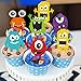 Monster 1st Birthday Decorations Kit - Monster Photo Banner Balloons Cupcake Toppers for Little Monster Party Supplies