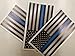 Variety Pack of Thin Blue Line Police Officer Blue Lives Matter American Flag Vinyl Decal Sticker Car Truck BLM(8 Pack)
