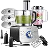 Food-Processor-Multifunctional-Decen-Blender-Food-Processor-1100W-with-3-Speed-Pulse-Function-Ideal-for-Chopping-Kneading-Mixing-Whisking-and-Mincing-35-L-Bowl-and-15L-Jug-Blender-Silver Food Processor Multifunctional Decen Blender Food Processor 1100W with 3 Speed & Pulse Function Ideal for Chopping, Kneading, Mixing, Whisking and Mincing, 3.5 L Bowl and 1.5L Jug Blender, Silver