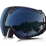 ZIONOR Lagopus X1 Snow Snowboard Ski Goggles with Detachable Extra-large Lens and Wide Angle Double-layer Lens Anti-fog Big Spherical Ski Goggle