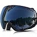 ZIONOR Lagopus X1 Snow Snowboard Ski Goggles with Detachable Extra-large Lens and Wide Angle Double-layer Lens Anti-fog Big Spherical Ski Goggle