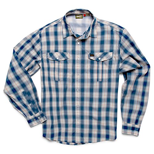 Howler Brothers Gaucho Snapshirt - Neches Plaid: Midnight Blue, X-Large