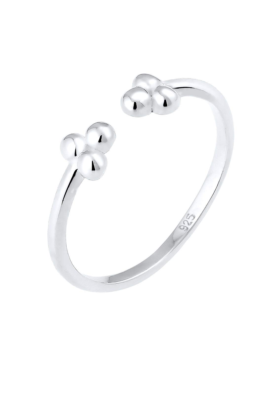 Elli Women Ball Geo Trend 925 Sterling Silver Adjustable Ring