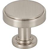 Jeffrey Alexander 1-1/4" Overall Length Satin Nickel Richard Cabinet Knob