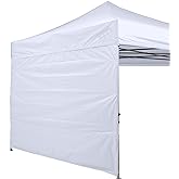 ABCCANOPY Instant Canopy SunWall 10x10 FT No Frame or Top, White