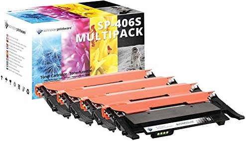 AZ Compatible Toner | 50% More Print Yield | 4-Pack Replaces CLT-P406C for Samsung CLP-360 N CLP-360ND CLP-365 W CLX-3300 CLX-3305 CLX-3305FN CLX-3305FW CLX-3305W Xpress C410w C460FW C460W