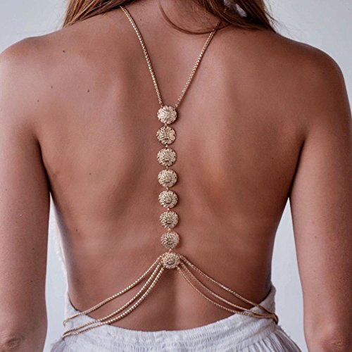 Meolin Harness Multilayer Body Chain Multirow Necklace Summer Bikini Chain - Thumbnail 2