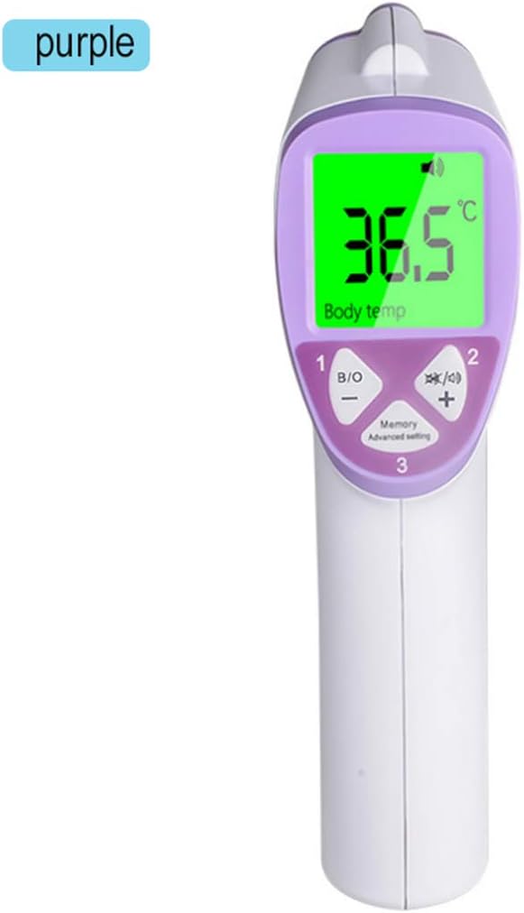 Lanafall Muti-fuction Baby/Adult Digital Termomete Infrared Forehead Body Thermometer Gun Non-Contact Temperature Low Stock, Random Colors,Purple