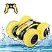 WomToy Waterproof Stunt RC Car,4WD Amphibious Remote Control Car Boat Double Sided Driving On Water & Land Electric Stunt Car for Kids with 360° Spins and Flips