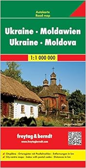 Ukraine - Moldavia Road Map (English, French, Italian, German and Ukrainian Edition)
