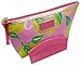 Estee Lauder Lilly Pulitzer Vinyl Pink Yellow MakeUp Cosmetic Bag + Pink Comb