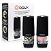 OPUX Premium Battery Operated Salt and Pepper Grinder Set | Electric Pepper Mill, Automatic Salt Shaker with Strong Acrylic Body | Non-Corrosive Electronic Grinder Set, Adjustable Coarseness