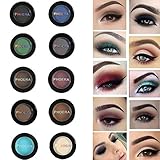 Jinjiu Eyeshadow ,PHOERA Cosmetic Matte Eyeshadow Cream Elegant Natural Eye Shadow Makeup Cosmetic (#10)