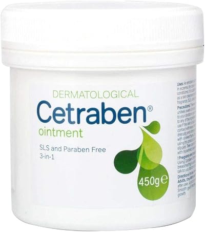 Cetraben Ointment Light Liquid Paraffin White Soft Paraffin 450g Moisturiser