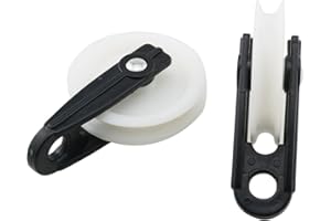 YHXiXi 2PCS Plastic Outdoor Puller Rope Wire Rope Pulley Clothesline Pulley Clothes Puller Pulley Clotheslines Rope Pulley Clothes Line Pulley