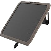Stealth CAM FieldMAX External EX Solar Battery Pack, 10" Panel, Compatible | Trail Cameras w/ 12V Battery Jack, 3000mAh Rechargeable Battery, 6ft Insulated Power Cable, USB Included