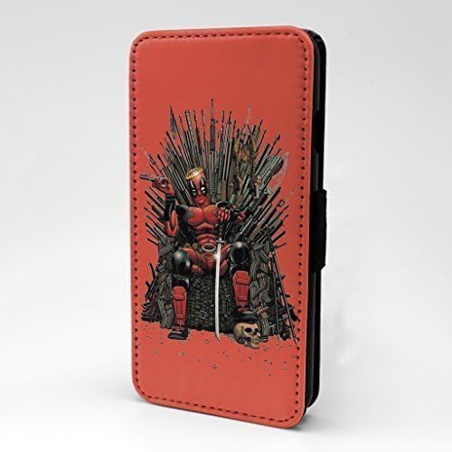 Accessories4Life Spawn Deadpool Printed Front PU Leather Wallet Flip Case Cover With Card Slots & Magnetic Closing Clasp For Apple iPhone 6 & 6S - Deadpool - S-T1210