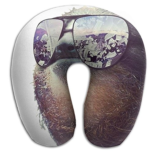 Summer Sloth Sunglasses U Shape Travel Pillow Head Travel Neck Pillow