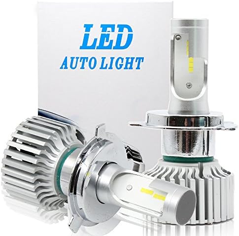 Selo H4 LED Headlight Bulbs Conversion Kit T5 series H4 Headlight Bulb Low Beam / High Beam / Fog Light Bulbs - Extremely Bright 12xCSP LED Headlight Chips-168W 6000K Cool White,H4(9003)