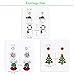 Christmas Stud Earrings Gift - 8PCS Hypoallergenic Holiday Earrings for Women Teen Girls