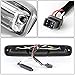 Auto Dynasty Dual Row LED Chrome 3rd Third Tail High Mount Stop Brake Light Cargo Lamp Compatible with Silverado Sierra GMT800 99-07