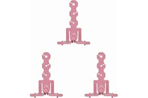 MARRTEUM 3Pcs Knitting Machines Tensioner, Stable Knit Replacement Tension Rod Adapter Accessories Compatible with Sentro 22 32 40 48 Knitting Machines (Pink)