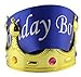 Cornucopia Brands Birthday Boy Blue Sash & Gold Crown (2-Piece Set); Party Accessory Set for Boy’s B-Day