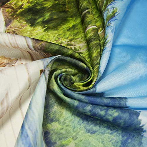 LB Tropical Sand Beach Shower Curtain Hawaiian Paradise Seaside Balcony