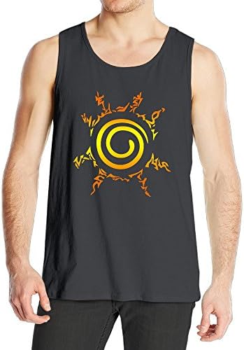 Mens Cotton Naruto Symbols Eight Trigrams Seal Tank Tops Sleeveless