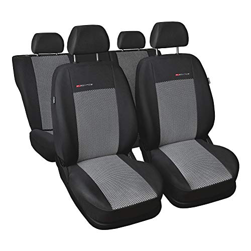 Saferide | Universele grijze stoelhoezen complete set stoelhoes voor auto stoelbeschermer set beschermhoezen autostoel… - Afbeelding 3