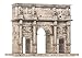 KERANOVA 350 Clever Paper 121 Piece Arch of Constantine, Roma, Italy 3D Puzzle, 16 x 8.5 x 13 cm, 1/180 Scale, Multi Color