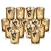 Rixon Grove Stunning Gold Mercury Votive Candle Holders - Set of 15 Elegant Glass Votives
