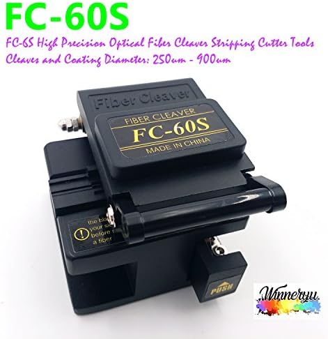 Optical Fiber Cleaver, Winneryu, FC-6S High Precision Optical Fiber Cleaver Stripping Cutter Tools Cleaves and Coating Diameter: 250um - 900um with Bag