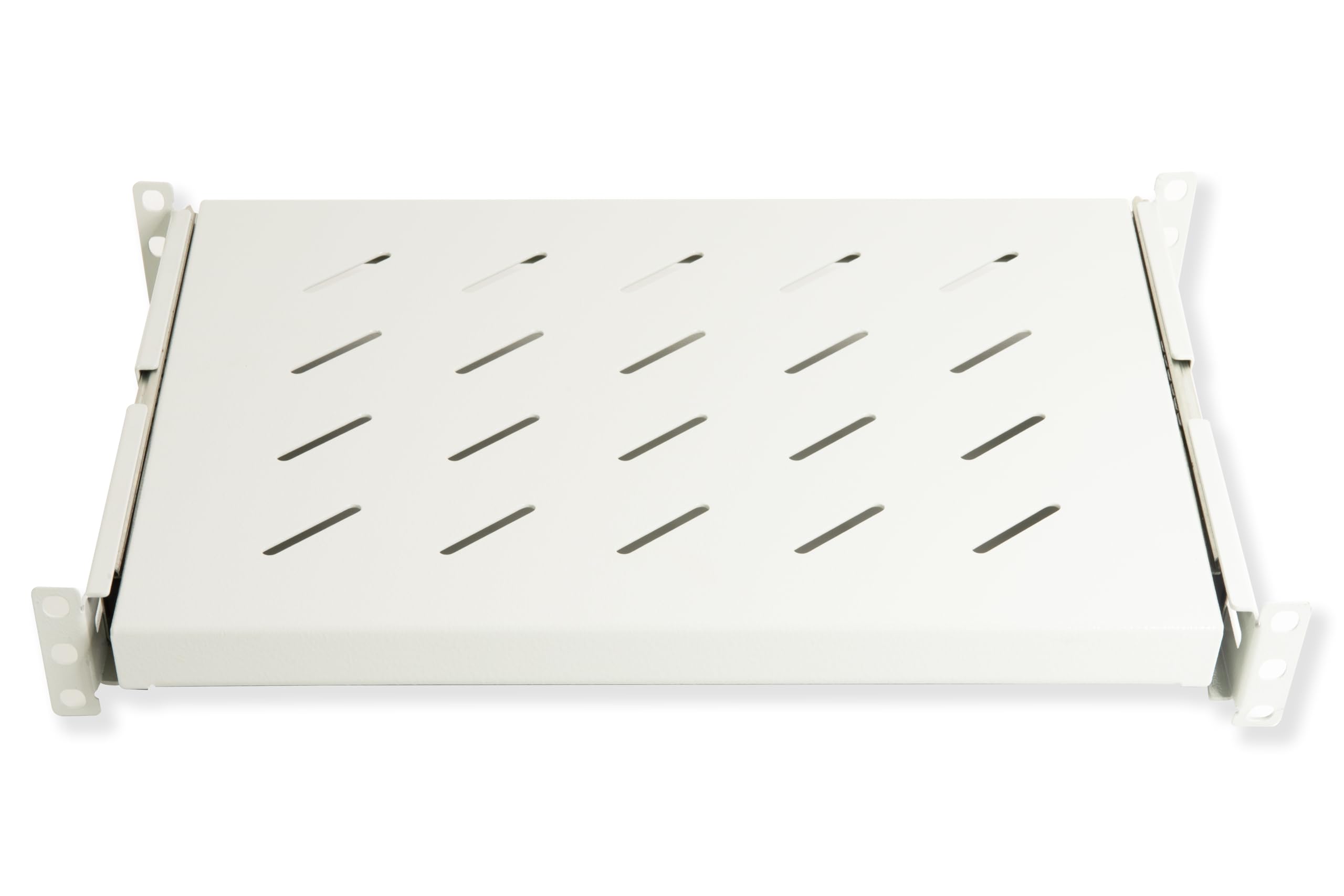 LINK lkrip350eg Universal Shelf for pull-out Rack Cabinet on Telescopic Rails, 350 mm, Grey