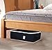 Sleeping Lamb Fabric Clothes Storage Bag, Dustproof underbed Storage Organizer for Comforters, Blanket, linens (Black)