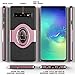 For S10 Plus Case - eSamcore Ring Holder Kickstand Cases + Dashboard Magnetic Phone Car Mount [Rose Gold]