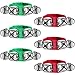 6 Pieces Christmas Band Wrist Bells Bracelets Musical Ankle Bells Instrument Percussion Rhythm for Christmas Party Favors Festival Accessories (Red and Green)