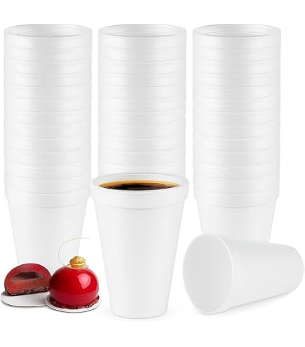 Amazon.com: Dart Disposable Insulated Drinking Cup White Styrofoam 12 oz.  25 Ct 12J12 : Health & Household