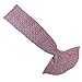 YOWAOTO Mermaid Tail Blanket Adult Handmade Knitted Fish Scales Pattern and All Seasons Warm Your Feet Sleeping Bag 74.86 x 35.46 inch (190x90cm) (Dark Pink)