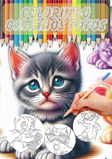 Livro Colorindo Gatinhos Fofos (Imaginando as Cores)
